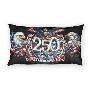 USA 250th Semiquincentennial Anniversary USofA 1776 - 2026 | Cotton Pillow Sham